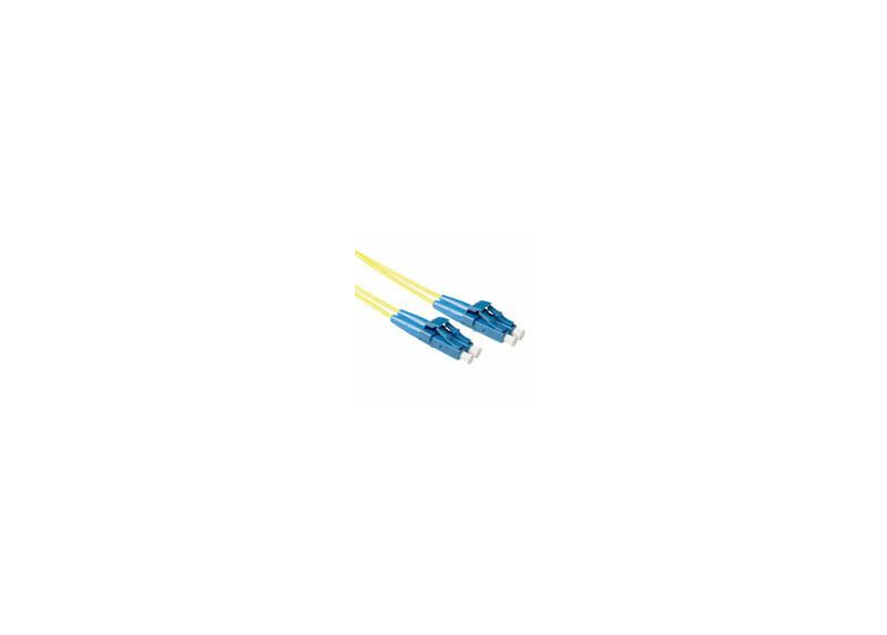 ACT 0.5 meter LSZH Singlemode 9/125 OS2 short boot glasvezel patchkabel duplex met LC connectoren