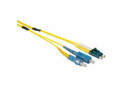 ACT 10 meter Singlemode 9/125 OS2 duplex ruggedized fiber kabel met LC en SC connectoren