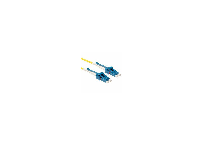 ACT 3 meter Singlemode 9/125 OS2 G657A duplex uniboot fiber kabel met LC connectoren met extractor