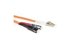 ACT 5 meter LSZH Multimode 62.5/125 OM1 glasvezel patchkabel duplex met LC en SC connectoren