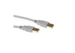 ACT USB 2.0 A male - USB A male ivoor  2,00 m