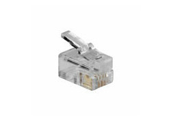 ACT RJ10 (4P/4C) modulaire connector voor platte kabel