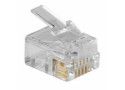 ACT RJ12 (6P/6C) modulaire connector voor platte kabel