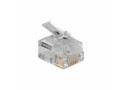 ACT RJ12 (6P/6C)  modulaire connector voor ronde kabel met massieve aders