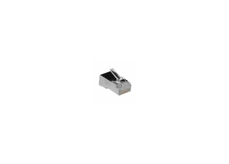 ACT RJ45 (8P/8C)  afgeschermde modulaire connector voor ronde kabel met soepele aders