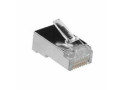 ACT RJ45 (8P/8C)  afgeschermde modulaire connector voor ronde kabel met masssieve aders