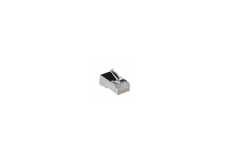 ACT RJ45 (8P/8C)  afgeschermde modulaire connector voor ronde kabel met masssieve aders