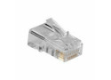 ACT RJ45 (8P/8C)  modulaire connector voor ronde kabel met massieve aders