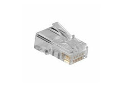 ACT RJ45 (8P/8C)  modulaire connector voor ronde kabel met massieve aders