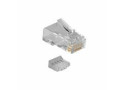 ACT RJ45 (8P/8C) CAT5E modulaire connector voor ronde kabel met massieve of soepele aders