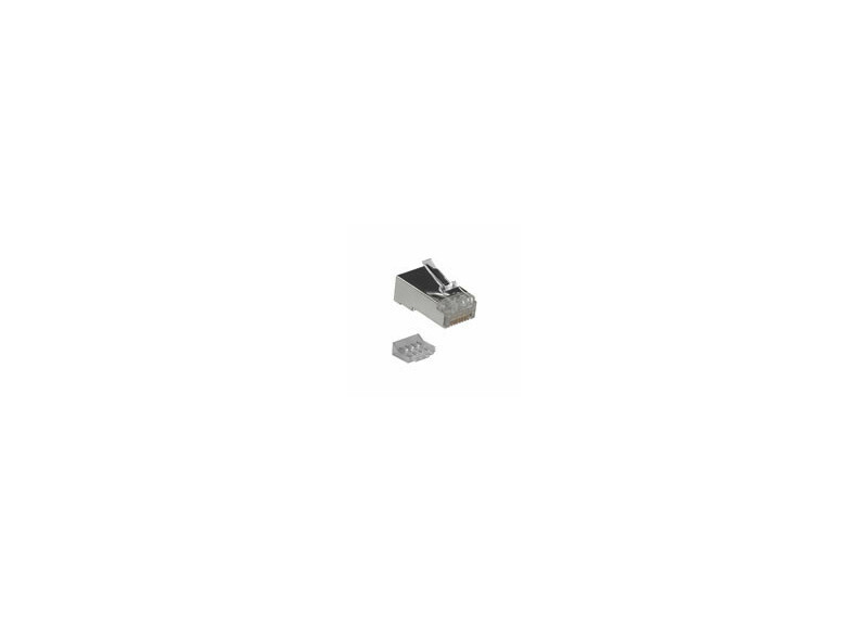 ACT RJ45 (8P/8C) CAT5E afgeschermde modulaire connector voor ronde kabel met massieve of soepele aders