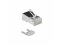 ACT RJ45 (8P/8C) CAT6 afgeschermde modulaire connector voor ronde kabel met massieve of soepele aders