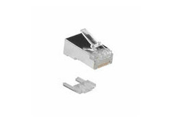 ACT RJ45 (8P/8C) CAT6 afgeschermde modulaire connector voor ronde kabel met massieve of soepele aders