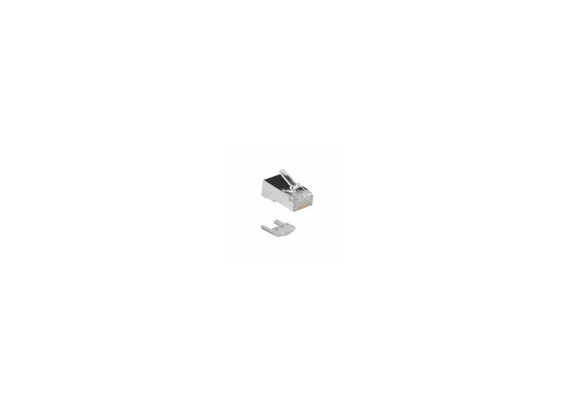 ACT RJ45 (8P/8C) CAT6 afgeschermde modulaire connector voor ronde kabel met massieve of soepele aders