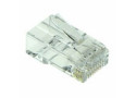 ACT RJ45 (8P/8C) CAT6 easyconnect unshielded modulaire doorsteek connector voor ronde kabel met massieve of soepele aders