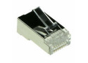 ACT RJ45 (8P/8C) CAT6 easyconnect shielded modulaire doorsteek connector voor ronde kabel met massieve of soepele aders