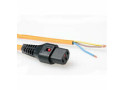 ACT Netsnoer C13 IEC Lock - open einde oranje 3 m, PC967