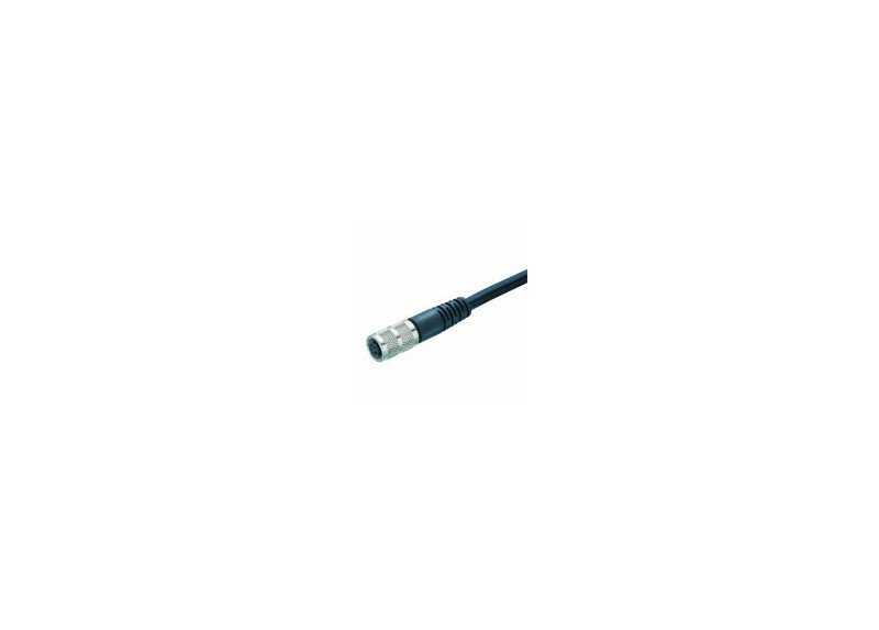 Binder Serie 712 3 polige M9 female connector met PUR kabel 2m