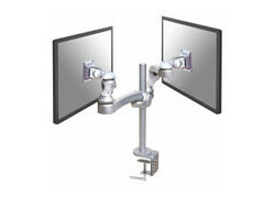 Neomounts by Newstar Monitor bureausteun voor 2 schermen tot 30 inch, zilver