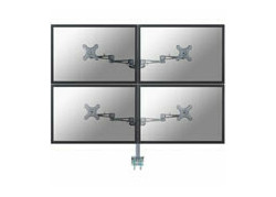 Neomounts by Newstar Monitor bureausteun voor 4 schermen tot 30 inch, zilver