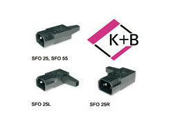 MPE-Garry C14 Power connector male haaks met kabelinvoer links