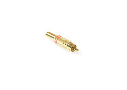 Lumberg RCA Connector male in het rood