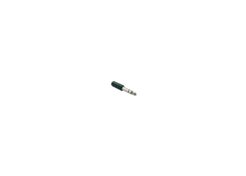 Lumberg 6,3mm jack male stereo naar 3,5mm jack female stereo adapter