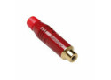 Amphenol RCA Connector female in het rood