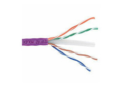 Molex Cat 6 U/UTP massieve installatiekabel, LSZH, CPR euroklasse B2ca -S1a, d1,a1, 23AWG, violet 305 meter