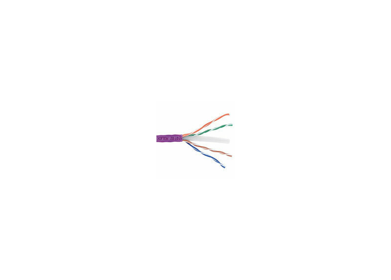 Molex Cat 6 U/UTP massieve installatiekabel, LSZH, CPR euroklasse B2ca -S1a, d1,a1, 23AWG, violet 305 meter