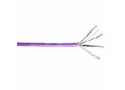 Molex Cat 6A U/FTP massieve installatiekabel, LSZH, CPR euroklasse B2ca-s1a,d1,a1, 23AWG, violet 500 meter