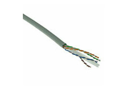 ACT Cat 6 F/UTP massieve installatiekabel, PVC, CPR euroklasse ECA, 24AWG, Grijs 305 meter