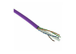 ACT Cat 6 F/UTP massieve installatiekabel, LSZH, CPR euroklasse ECA, 24AWG, violet 500 meter