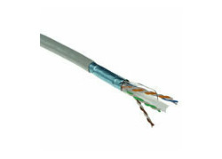 ACT Cat 6A F/UTP massieve installatiekabel, PVC, CPR euroklasse ECA, 24AWG, grey 305 meter