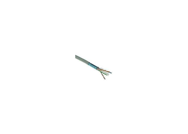 ACT Cat 6A F/UTP massieve installatiekabel, PVC, CPR euroklasse ECA, 24AWG, grey 305 meter