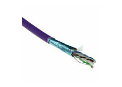 ACT Cat 6A F/UTP massieve installatiekabel, LSZH, CPR euroklasse ECA, 24AWG, violet 305 meter