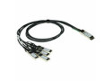 Skylane Optics 3 m QSFP+ - 4xSFP+ passieve DAC (Direct Attach Copper) Twinax breakout kabel gecodeerd voor HP H3C JG330A