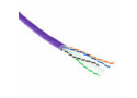 ACT Cat 6A U/UTP massieve installatiekabel, LSZH, CPR euroklasse ECA, 23AWG, violet 305 meter