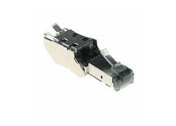 Multimedia Connect Roteerbare toolless modulaire RJ45 connector voor afgeschermde massieve kabel