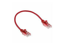 ACT Rode 1.5 meter LSZH U/UTP CAT6 datacenter slimline patchkabel snagless met RJ45 connectoren