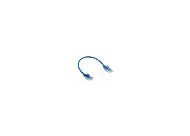 ACT Blauwe 0.5 meter LSZH U/UTP CAT6 datacenter slimline patchkabel snagless met RJ45 connectoren