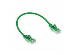 ACT Groene 0.5 meter LSZH U/UTP CAT6 datacenter slimline patchkabel snagless met RJ45 connectoren