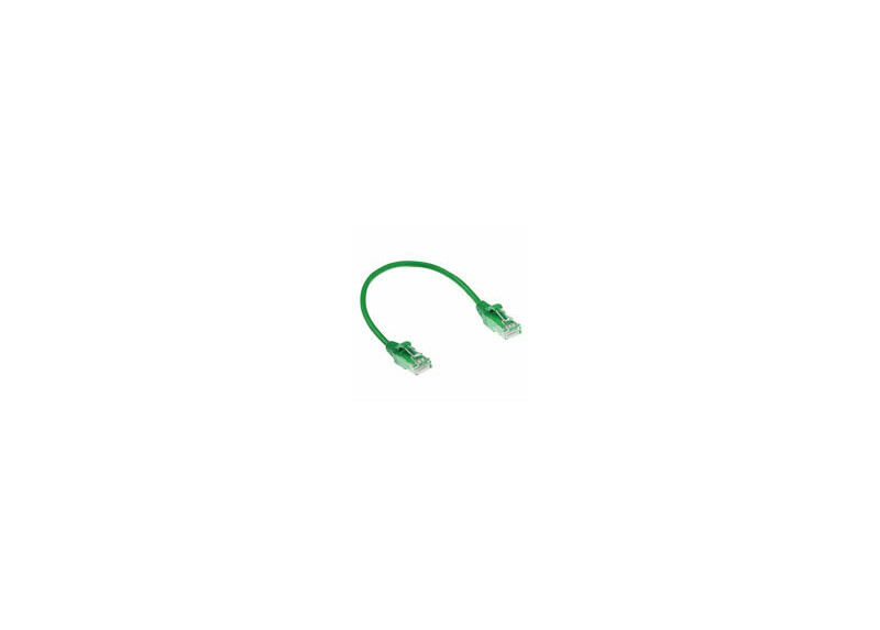 ACT Groene 0.5 meter LSZH U/UTP CAT6 datacenter slimline patchkabel snagless met RJ45 connectoren