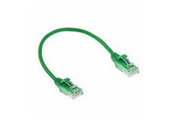 ACT Groene 1.5 meter LSZH U/UTP CAT6 datacenter slimline patchkabel snagless met RJ45 connectoren