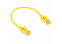 ACT Gele 0.5 meter LSZH U/UTP CAT6 datacenter slimline patchkabel snagless met RJ45 connectoren