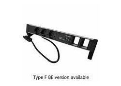 Plenty Prolink Desktop PDU 3x Type E with 2x USB charger and 2x empty module