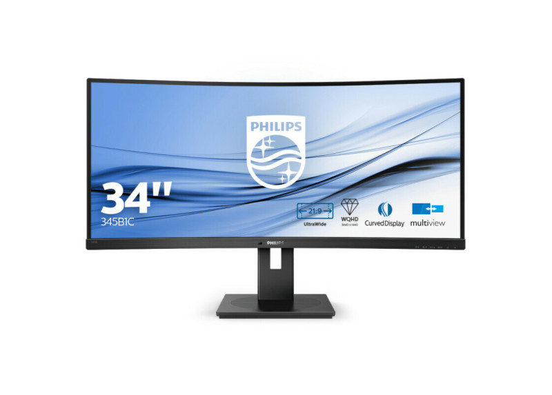 34" Philips 345B1C/00 Curved/WQHD/DP/2xHDMI/Speaker