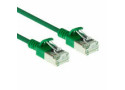 ACT Groene 0,5 meter LSZH U/FTP CAT6A datacenter slimline patchkabel snagless met RJ45 connectoren