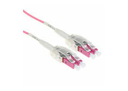 ACT 0,5 meter Multimode 50/125 OM4 Polarity Twist patchkabel met LC connectoren