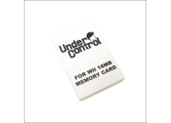 Under Control Memory Card - Wii en GameCube - 16MB - Zwart